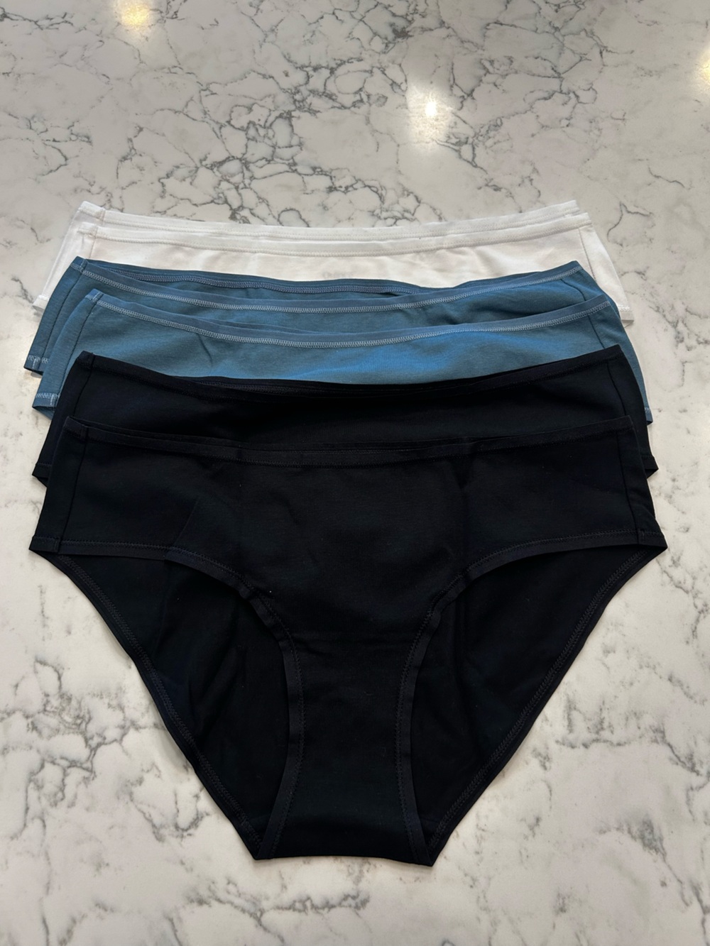 NWOT Quince Organic Cotton Hipster Underwear (6pk) Size Small